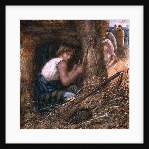 Saul Hiding among the Stuff, 1866 by James Smetham