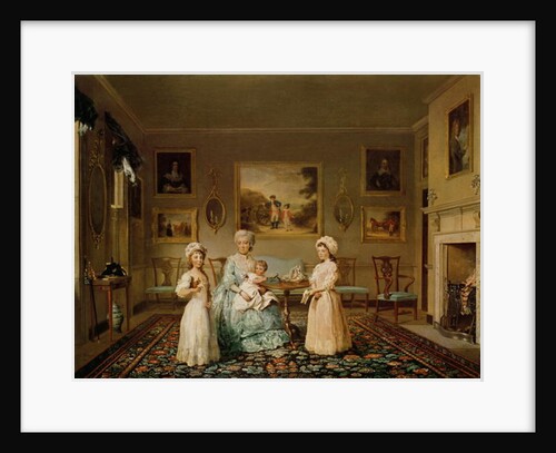 Mrs Congreve and her children in their London drawing room, 1782 by Philip Reinagle