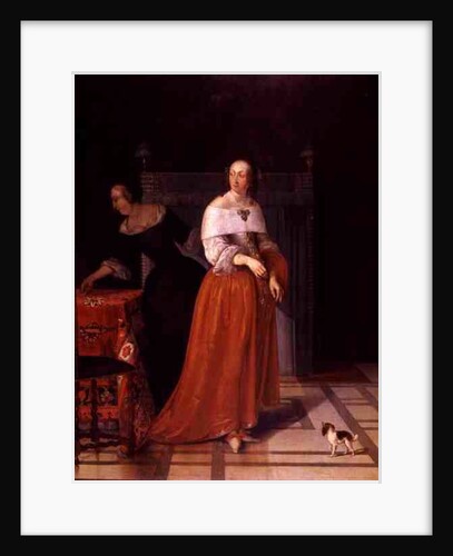 Interior with a Lady and her Maid by Eglon Hendrick van der Neer