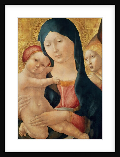 Virgin and Child with an Angel, c.1468-70 by (c.1445-1527) Liberale da Verona