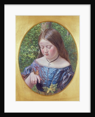 Girl with a Butterfly by William J. Webbe or Webb