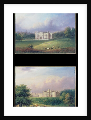 Two Views of Apley Priory by English School