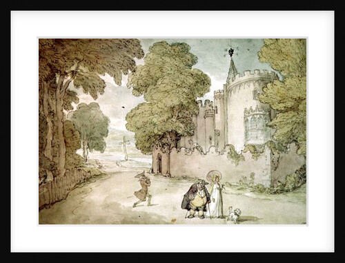 Strawberry Hill by Thomas Rowlandson