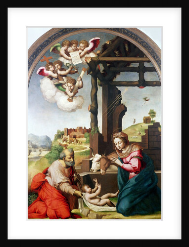 Adoration of the Holy Child by Biagio Pupini