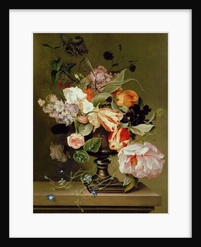 Still life with flowers by Marie Geertruida Snabille