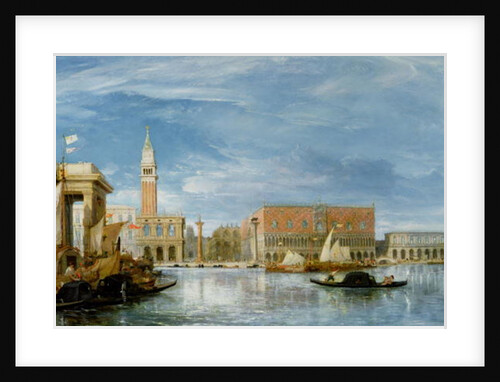 View of the Molo and the Palazzo Ducale in Venice by James Holland