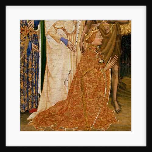 Richard II Presented to the Virgin and Child by his Patron Saint John the Baptist and Saints Edward and Edmund, c.1395-99 by Master of the Wilton Diptych