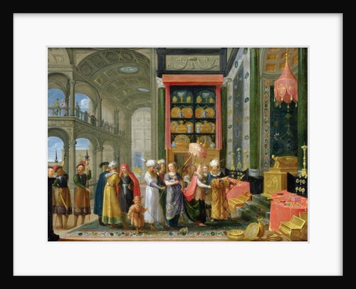 King Solomon and the Queen of Sheba by Adriaen van Stalbemt