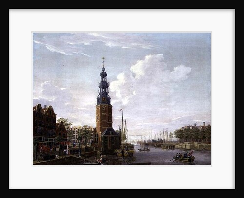 View of Amsterdam with the Montelbaanstower on the Oude Schans, 1777 by Isaak Ouwater