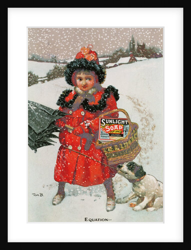 Equation - Labour Light, Clothes White = Sunlight Advertisement for Sunlight Soap by English School