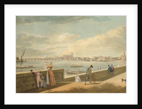 View towards Westminster from the Terrace of Somerset House by Paul Sandby