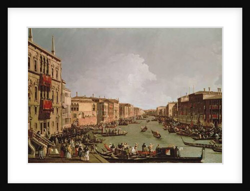 A Regatta on the Grand Canal by Antonio Canaletto