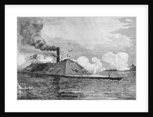 The monitor 'Weehawken' capturing the Confederate iron-clad ram 'Atlanta' Wassaw Sound, Georgia, 17th June 1863 by Julian Oliver Davidson