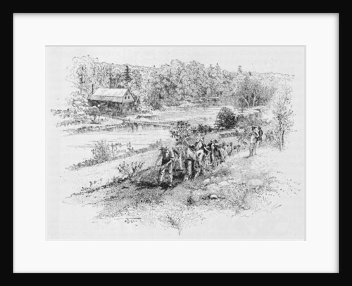 Jericho Mills: Union engineer corps at work by Alexander Gardner