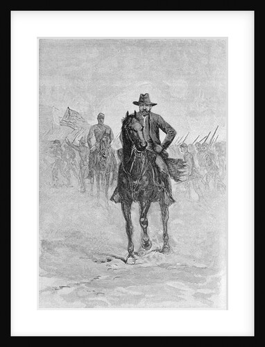 General Grant reconnoitering the confederate position at Spotsylvania court house by American School