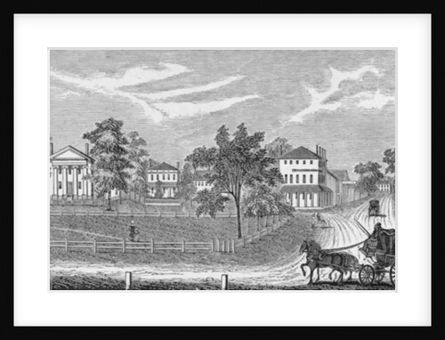 President Lincoln leaving the Davis Mansion by William Ludlow Sheppard