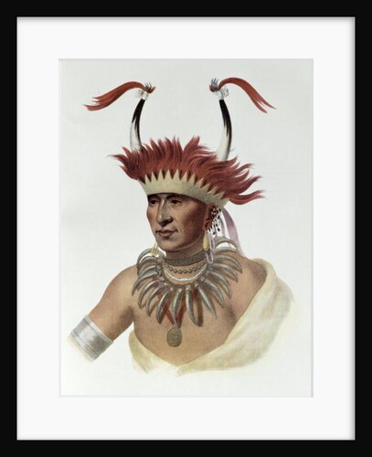 Chon-Mon-I-Case or 'L'Ietan', an Oto Half-chief, 1821 by Charles Bird King