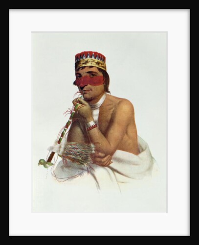 Wa-Em-Boesh-Kaa, a Chippeway Chief from Sandy Lake, 1826 by James Otto Lewis