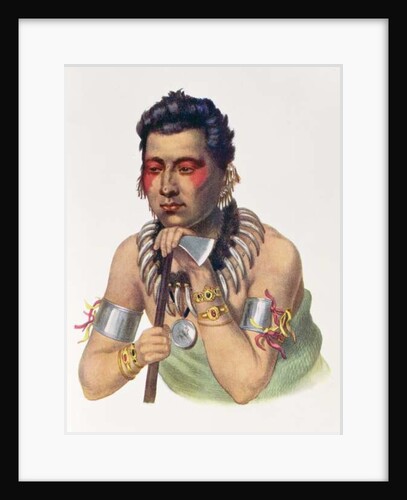 Young Ma-Has-Ka, Chief of the Iowas, 1837 by American School