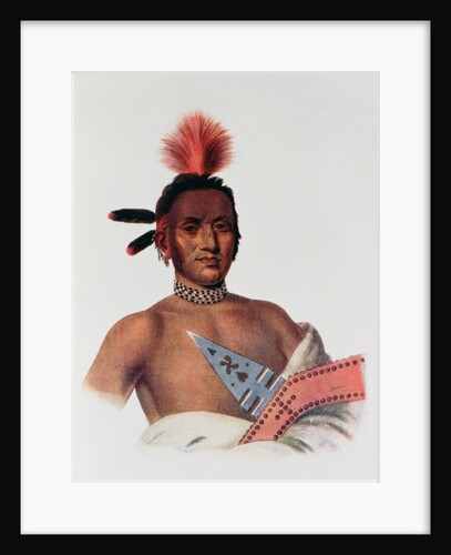 Moa-Na-Hon-Ga or 'Great Walker', an Iowa Chief, 1824 by Charles Bird King