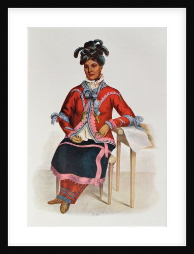 Tshusik, a Chippeway Woman, 1827 by Charles Bird King