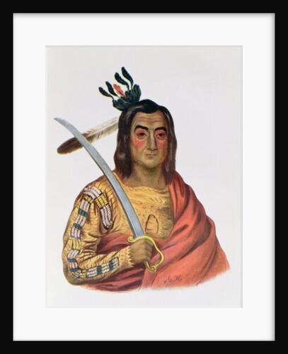 Mou-Ka-Ush-Ka or 'The Trembling Earth', a Yankton Sioux Chief by George Cooke