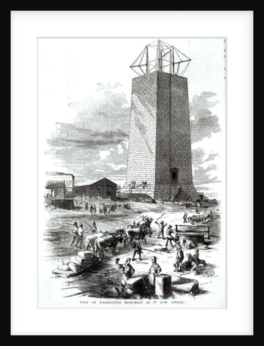 View of Washington Monument as it now Appears by American School
