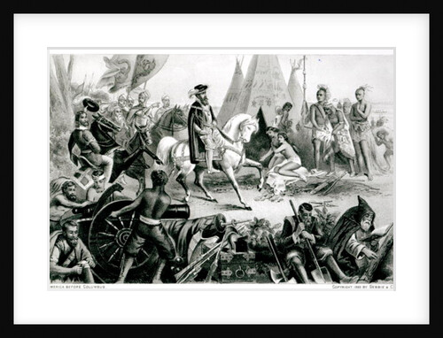 De Soto Discovering the Mississippi, May 21st 1541 by American School