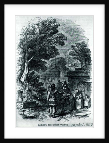 Samoset, the Indian Visitor by American School