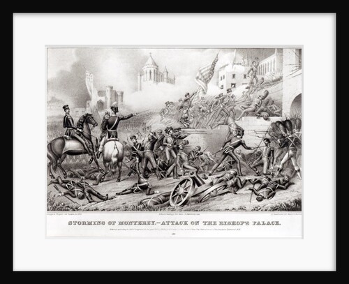 Storming of Monterey. Attack on the Bishop's Palace in 1846, 1847 by American School