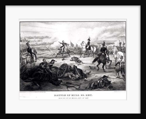 Battle of Mill El Rey, near the City of Mexico, September 8th 1847 by American School