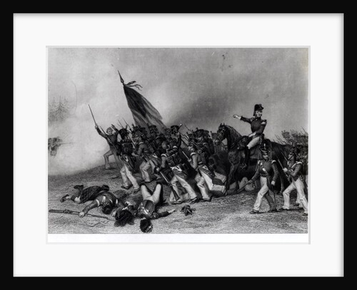 The Battle of Chippewa, General Scott Ordering the Charge of McNeil's Battalion, 5th July 1814, engraved by Johnson, Fry & Co. by Alonzo (after) Chappel