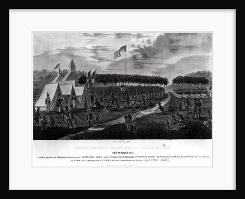 View of the Great Treaty Held at Prairie du Chien, Wisconsin, September 1825 by James Otto Lewis