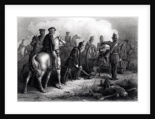 General Taylor at Buena Vista, 22nd-23rd February 1847, engraved by Armitage by American School
