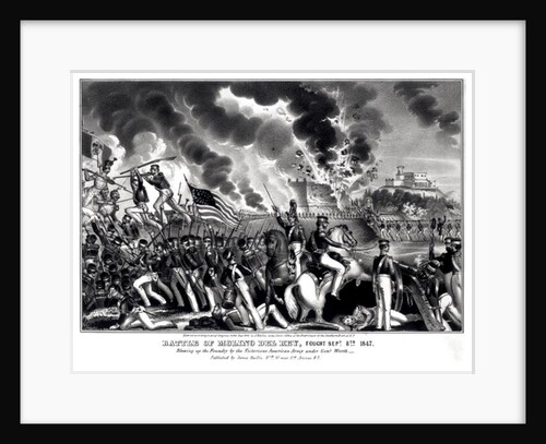 Battle of Molino del Rey, fought September 8th 1847, pub. by James Baillie, 1848 by American School