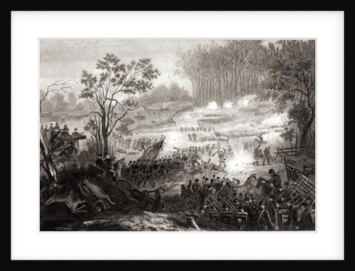 The Battle at Pittsburg Landing by American School