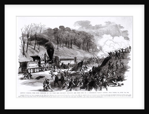 General Schenck with Four Companies of the First Ohio Regiment, Surprised and Fired into by a Confederate Masked Battery by American School