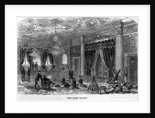 East Room of the White House During the Civil War by American School