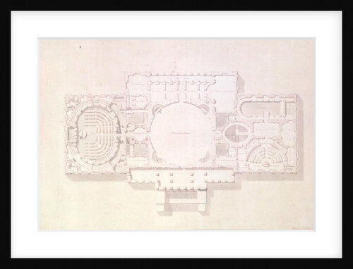 Plan of the Principal Story of the Capitol, U.S., 1806 by Benjamin Henry Latrobe