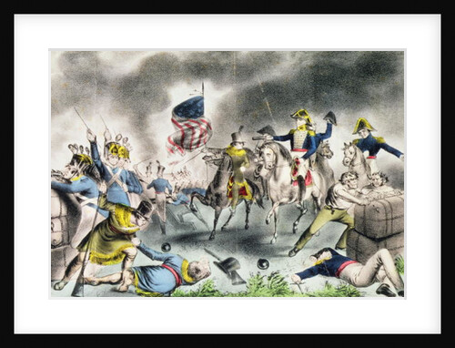 The Battle of New Orleans, January 8th 1814 pub. by Nathaniel Currier by American School