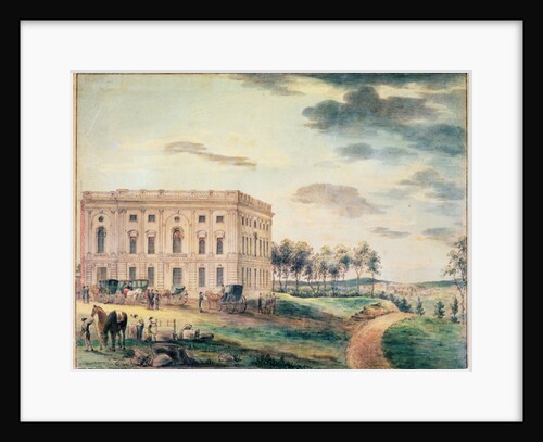 A View of the Capitol of Washington before it was Burnt Down by the British, c.1800 by William Russell Birch
