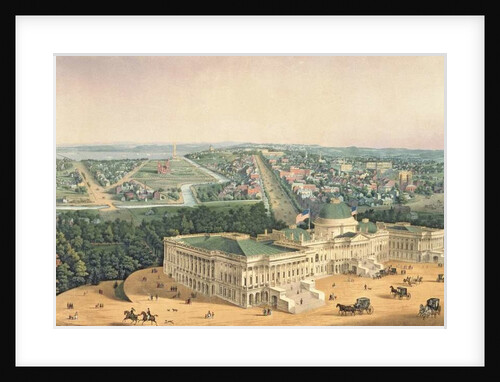 View of Washington, pub. by E. Sachse & Co., 1852 by Edward Sachse