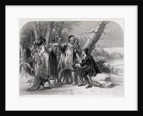 Roger Williams sheltered by the Narragansetts, 1636 by A. H. Wray