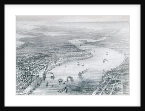 Bird's-Eye View of New Orleans by J. Wells