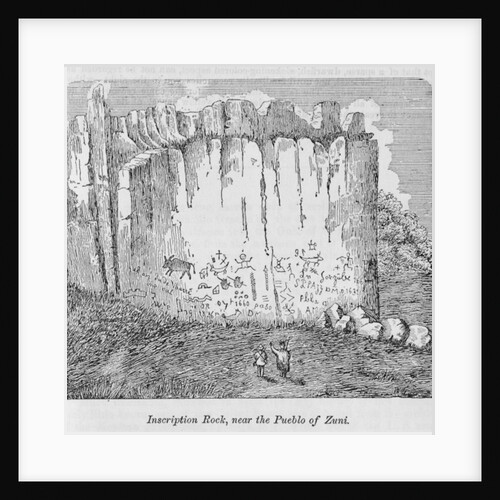 Inscription Rock, near the Pueblo of Zuni by American School