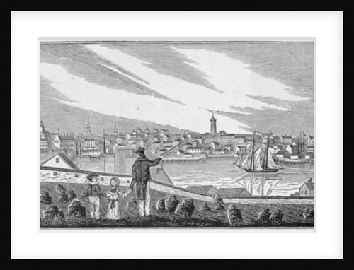 South view of Charlestown by John Warner Barber
