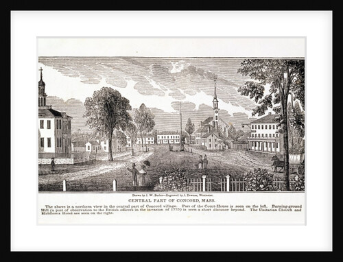 Central part of Concord by John Warner (after) Barber