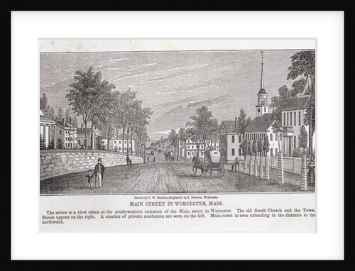 Main street in Worcester by John Warner Barber