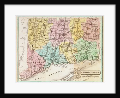 Map of Connecticut by American School