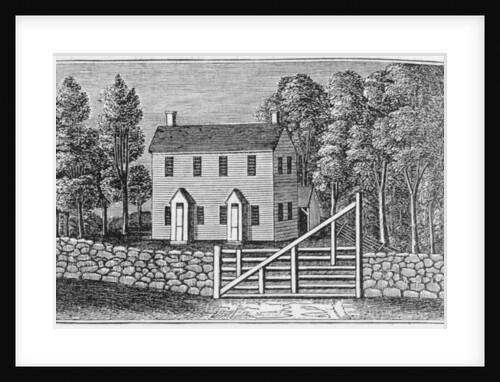 South View of the Friends' Meeting House, Pomfret by American School